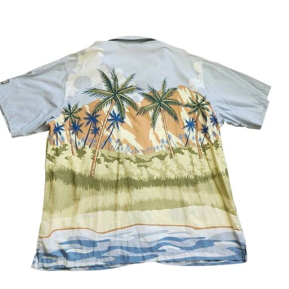 Vintage Disney World 90s Button Front Mens XL Mickey Donald Goofy Aloha Hawaiian - Picture 2 of 4